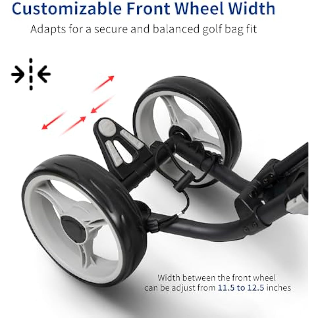 Caddytek Explorer V8 4-Wheel Golf Push Cart – Lightweight Aluminum