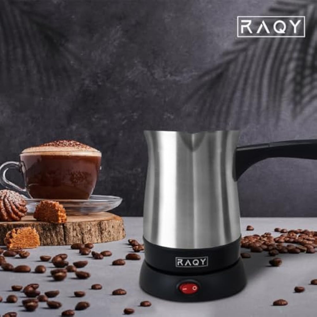 RAQY Electric Turkish Coffee Maker | 500ml Stainless Steel Boiler