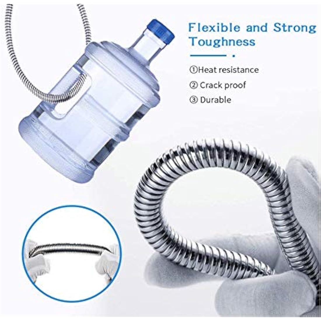 Stainless Steel Shower Hose – 300cm Extra Long Anti-Kink