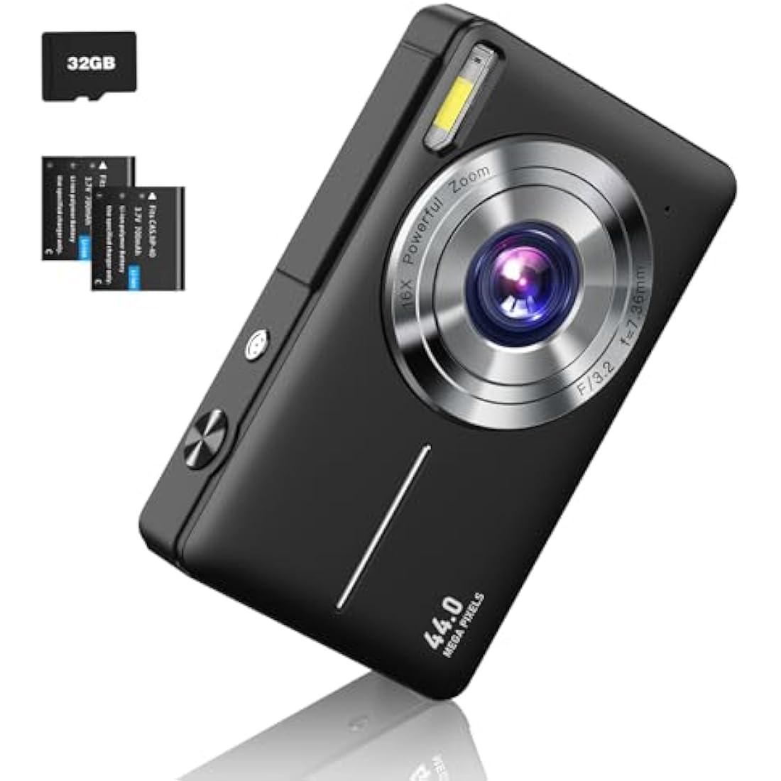 CAMKORY Digital Camera - 1080P 44MP Compact Vlogging Camera for Kids