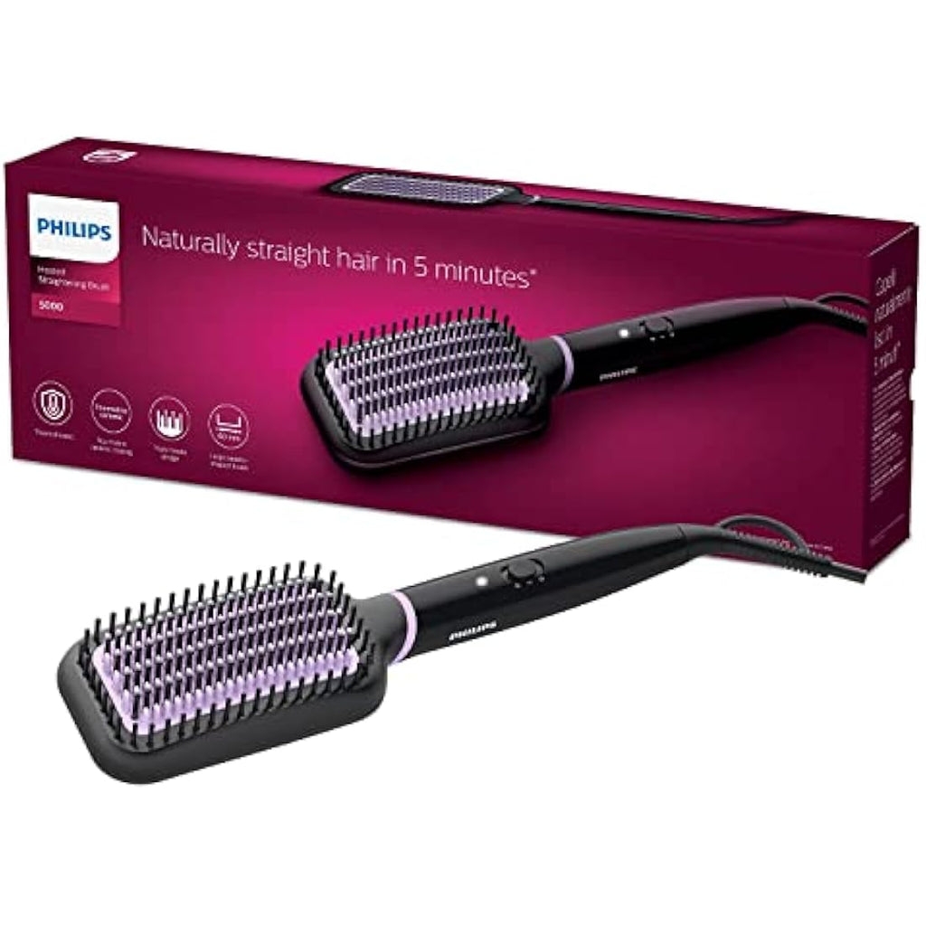 Philips StyleCare Essential Straightening Brush | Tourmaline Ceramic BHH880