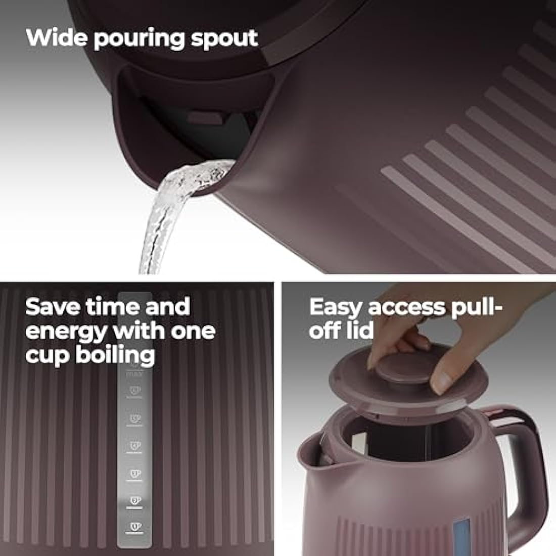 Kenwood Dusk Electric Kettle | 1.7L Fast Boil – Twilight Purple