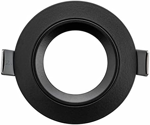 SEBSON GU10 Recessed Downlights - Matt Black Aluminium Spotlights - Set of 12