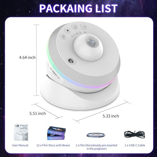 13-in-1 Galaxy Projector – 4K HD Meteor Planetarium Light
