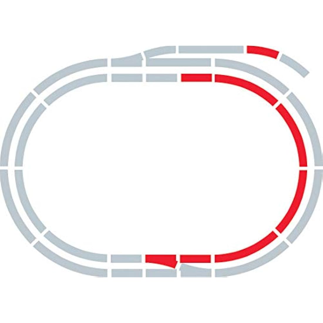 Hornby R8223 OO Gauge Track Extension Pack C | Model Railway Set