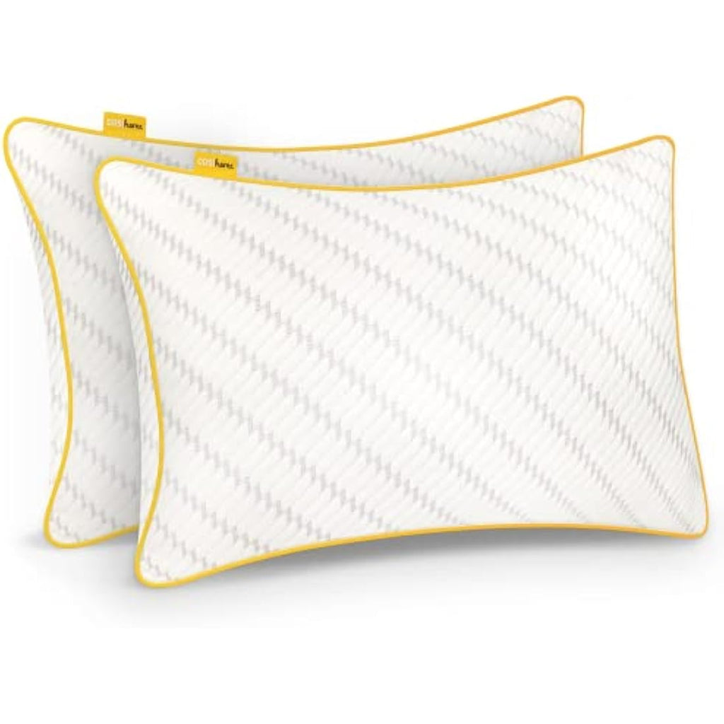 Cosi Home Memory Foam Pillows 2 Pack – Cooling Gel & Bamboo Cover