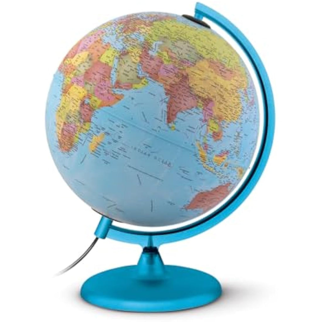 Tecnodidattica Night & Day Illuminated World Globe for Kids | 25cm