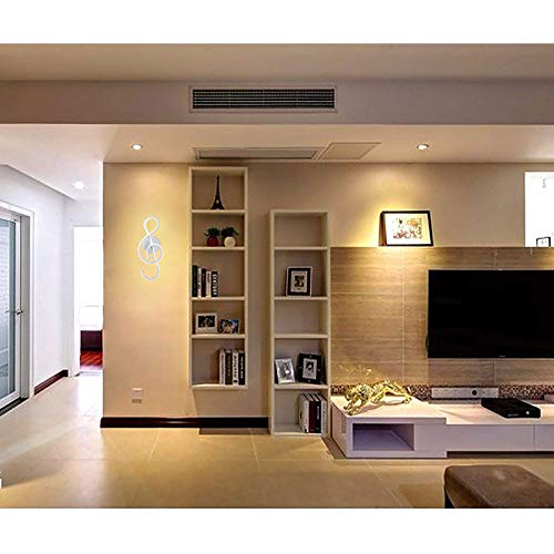 LED Wall Light – 22W Modern Musical Symbol Aluminum Lamp