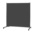 KEORTUN Room Divider Panel | 180x190cm Mobile Privacy Screen on Wheels, Grey