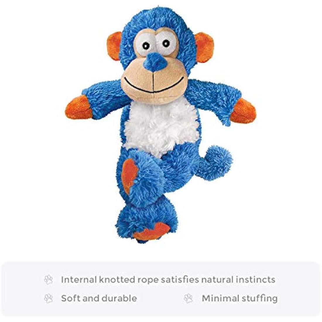 KONG Cross Knots Monkey Dog Toy – Internal Knotted Rope Plush