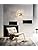 12-Light Sputnik Chandelier – Silver Dandelion Pendant Light