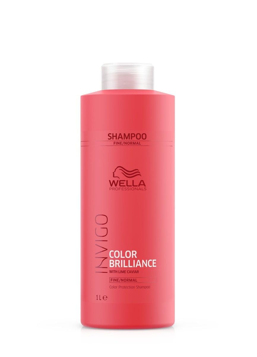Wella Invigo Color Brilliance Shampoo for Fine Hair - 1000ml Bottle