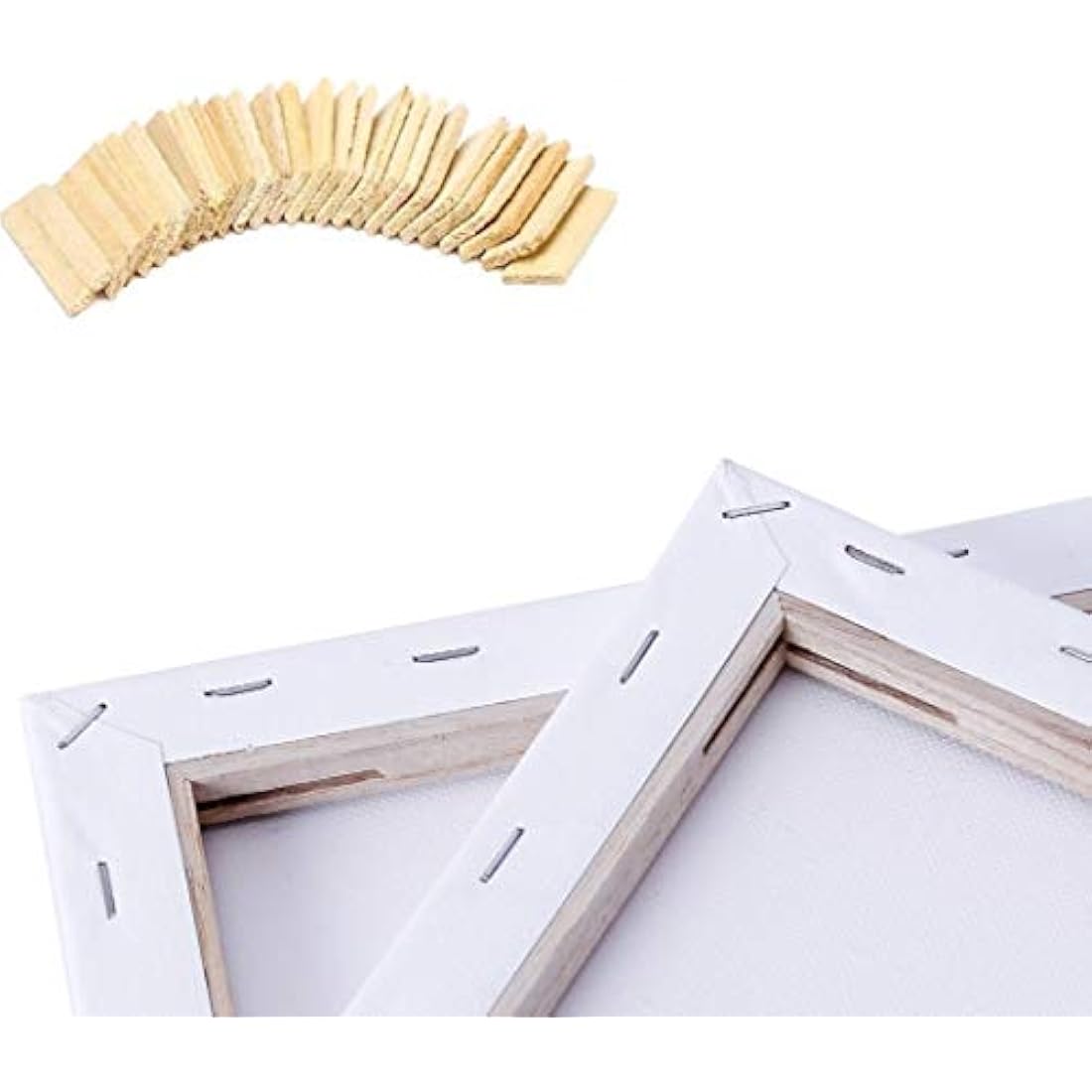 Exerz Stretched Canvas 4pk - 70x80cm Triple Primed 100% Cotton Artist Canvas