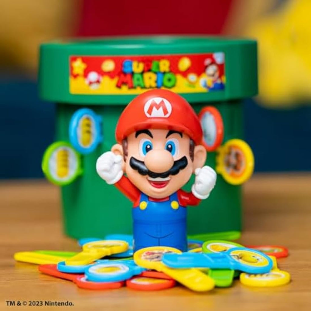 TOMY Super Mario Pop Up Board Game - Family Tabletop Toy for Kids