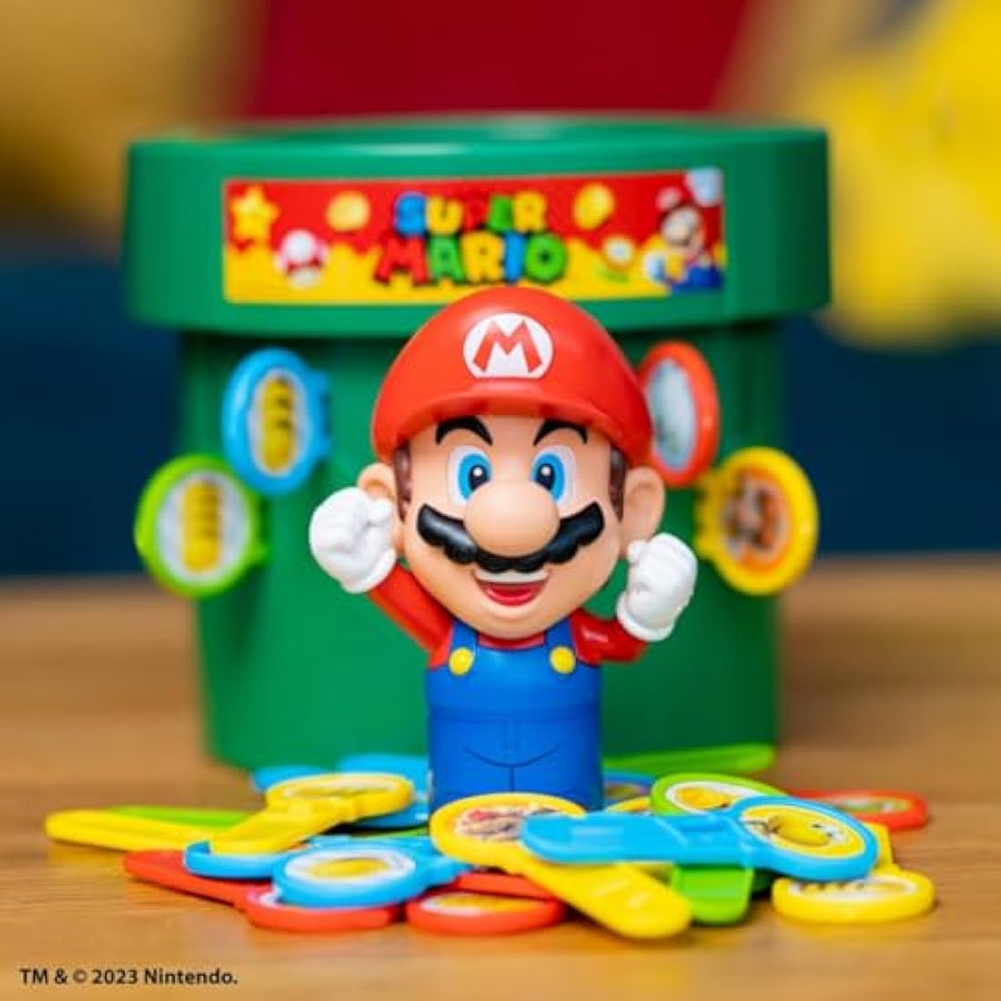 TOMY Super Mario Pop Up Board Game - Family Tabletop Toy for Kids