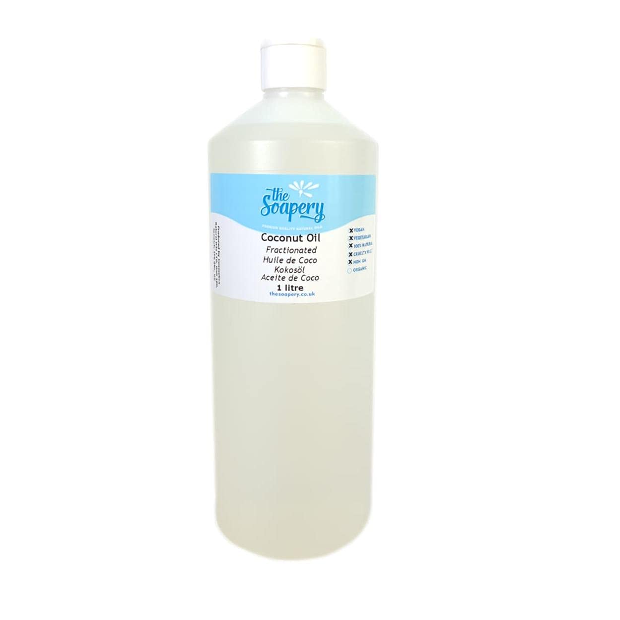 Fractionated Coconut Oil | 100% Pure Carrier Oil - 1 Litre