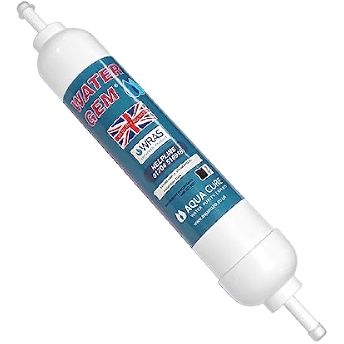 Water Gem Under Sink Filter Replacement – WRAS Approved 3/8" Inline (2 Pack)