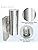 Allesgute Dusk to Dawn Outdoor Wall Lights | Stainless Steel IP44 Sconce