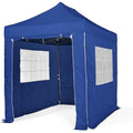 All Seasons Gazebos 3x2m Heavy Duty Pop Up Gazebo with Side Walls - Blue