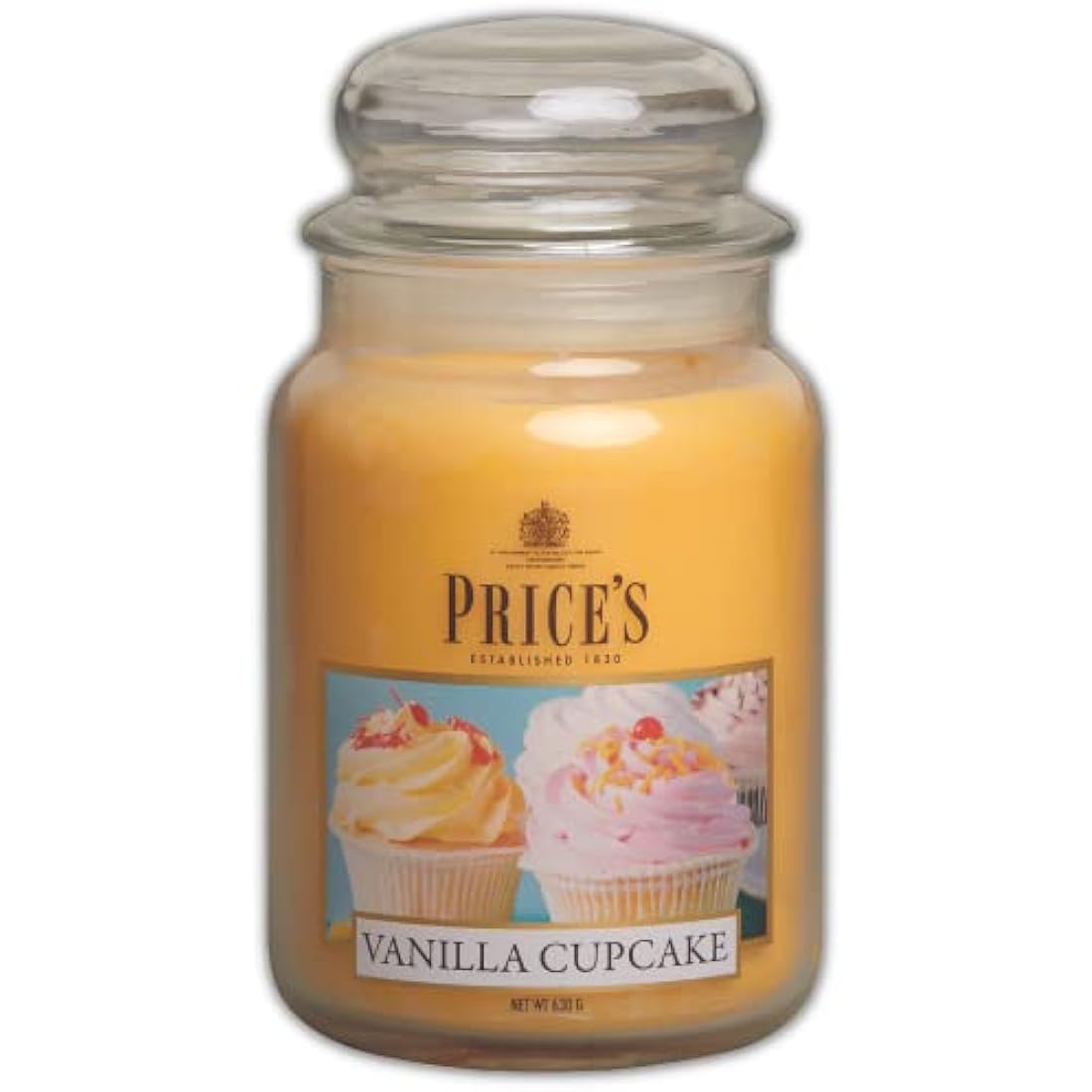 Price's Vanilla Cupcake Scented Jar Candle – 150 Hour Burn Time