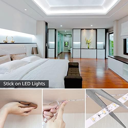Lepro LED Strip Lights – 5M Cool White 6000K Bright Daylight Tape