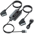 Kirolle Scart to HDMI Converter | 4:3/16:9 Switch for N64, PS2 & Wii