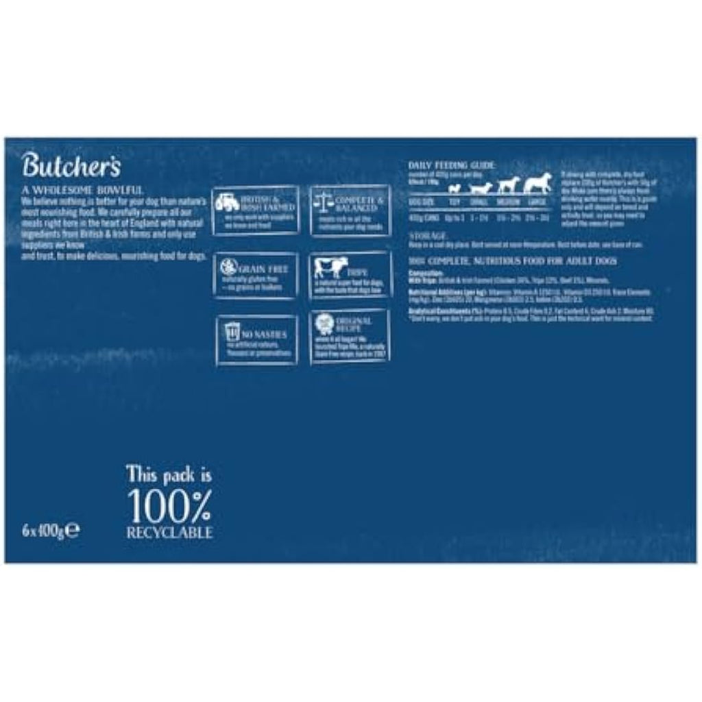 Butcher's Grain Free Wet Dog Food – Tripe Mix 24 x 400g (9.6kg)