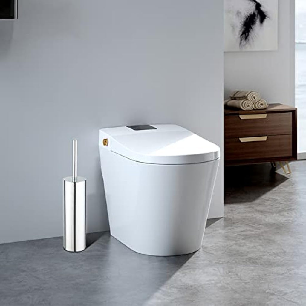 BGL 304 Stainless Steel Toilet Brush and Holder – Chrome Round Stand