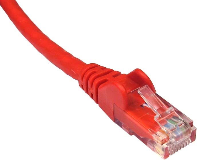 Jolof Store CAT6 Ethernet Cable – 0.5m Red Gigabit LAN Patch Cord (4 Pack)