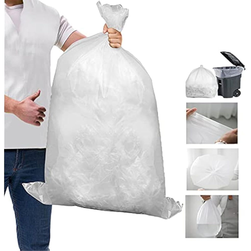 Capra Falconeri Clear Bin Liners – 200 Large 85L Heavy Duty Sacks
