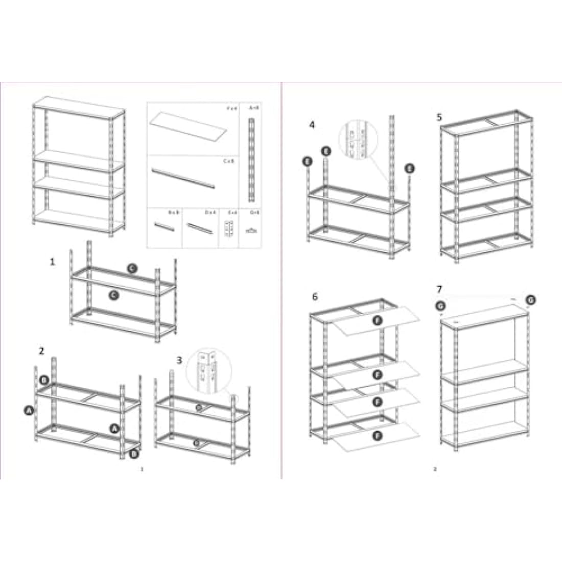 AROIJUN Heavy Duty Boltless Metal Shelving Unit | 150x75x30cm 175kg