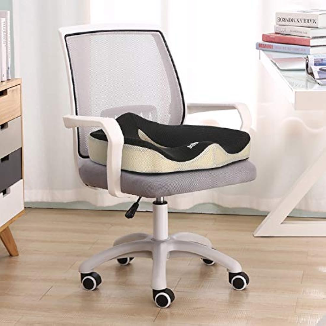 Feagar Orthopedic Gel Seat Cushion – Memory Foam for Tailbone & Sciatica