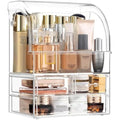 SIOOUI Acrylic Makeup Organizer – Large Clear Cosmetic Storage with Drawers