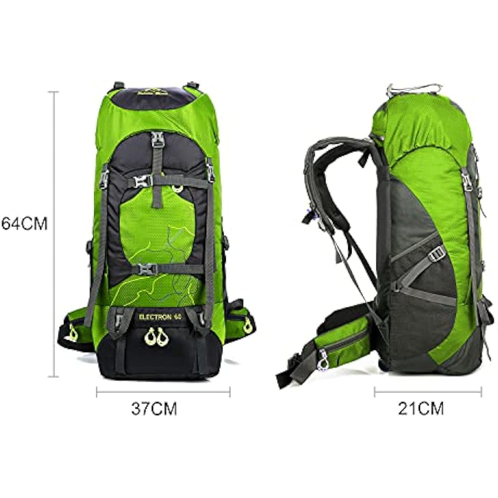 60L Hiking Backpack – Waterproof Nylon Camping Rucksack