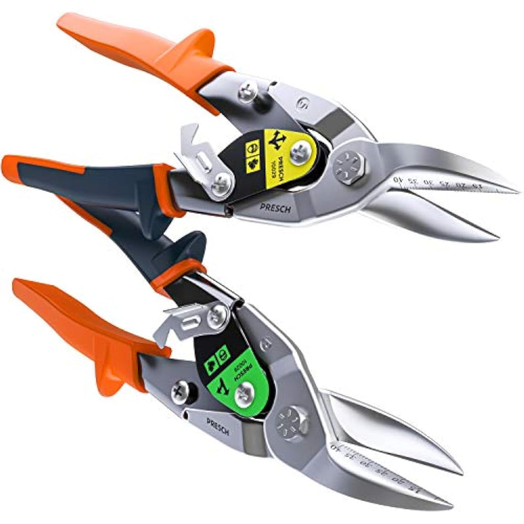 Tin Snips Set – CrMo Steel Straight & Right Cut Aviation Snips
