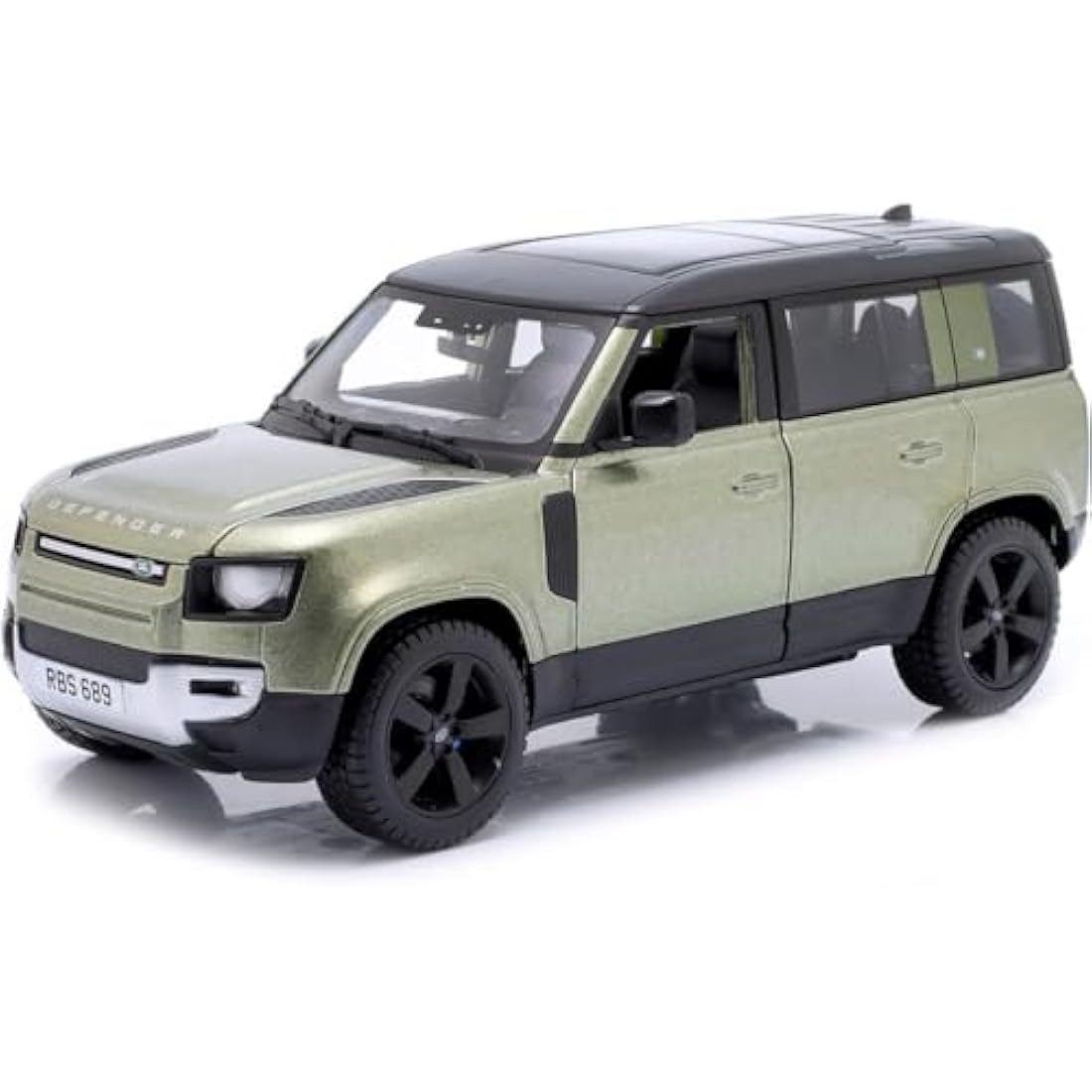 Bburago Land Rover Defender – 1:24 Scale Die-Cast Model SUV, Green