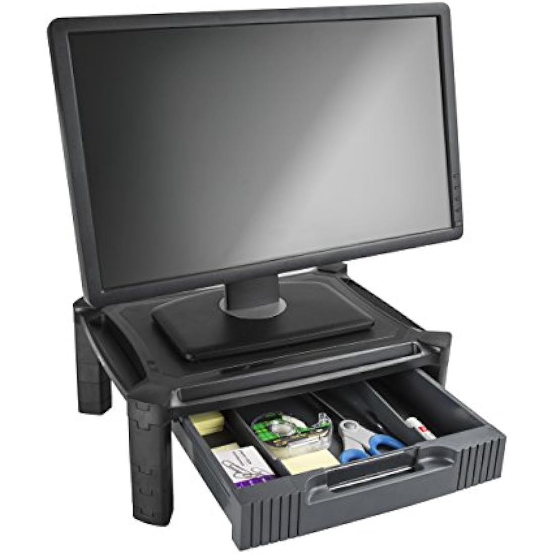 StarTech.com Adjustable Monitor Riser with Drawer for 32-inch Screens