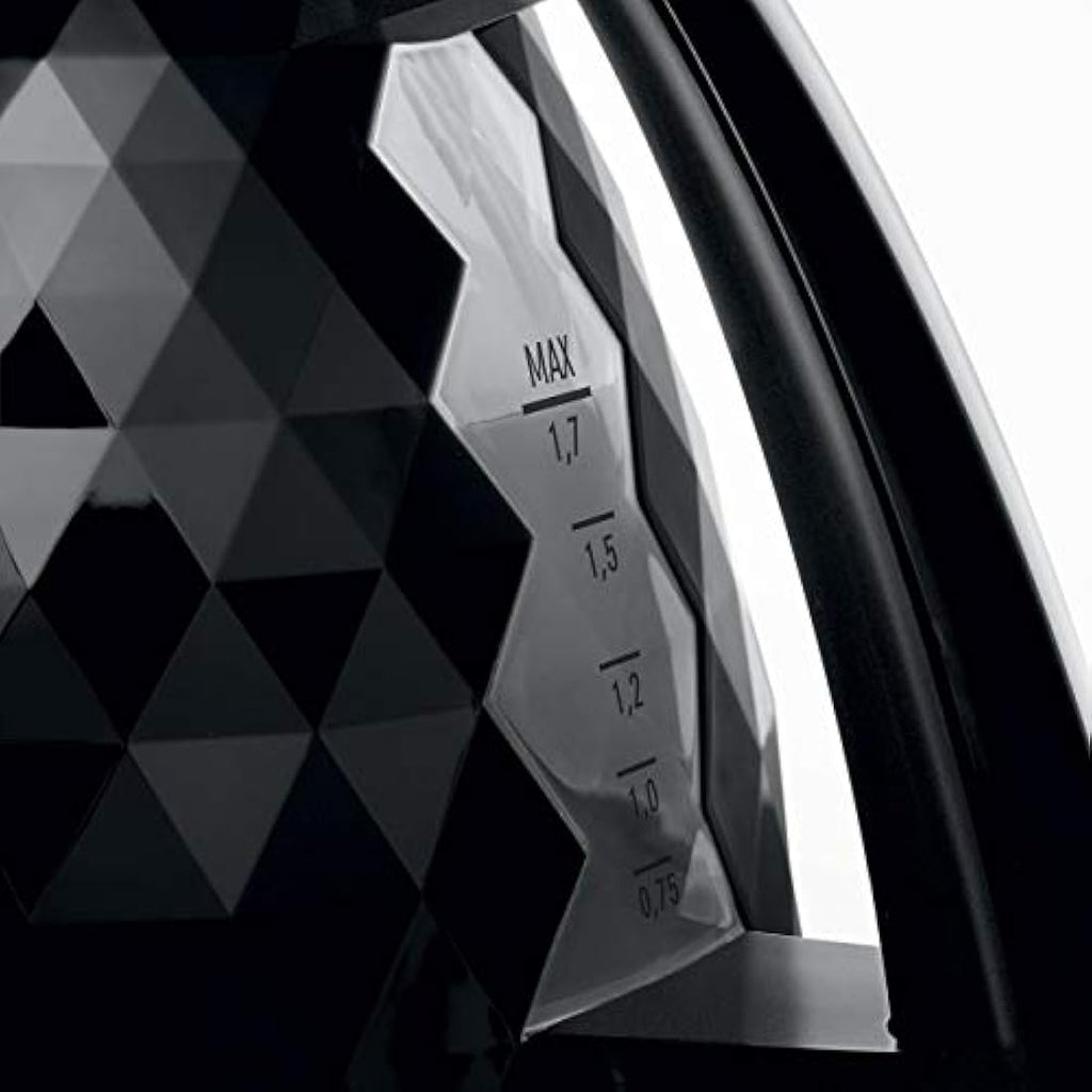 De'Longhi Brillante Electric Kettle – 1.7L Fast Boil White & Chrome