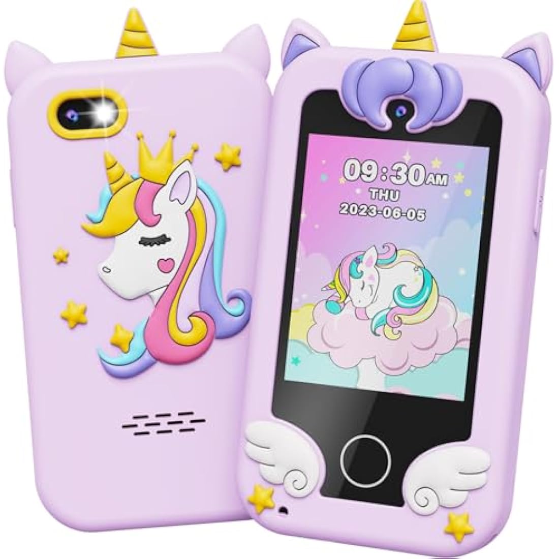 UCIDCI Kids Toy Phone with Dual Camera, MP3 Music Player and 13 Games