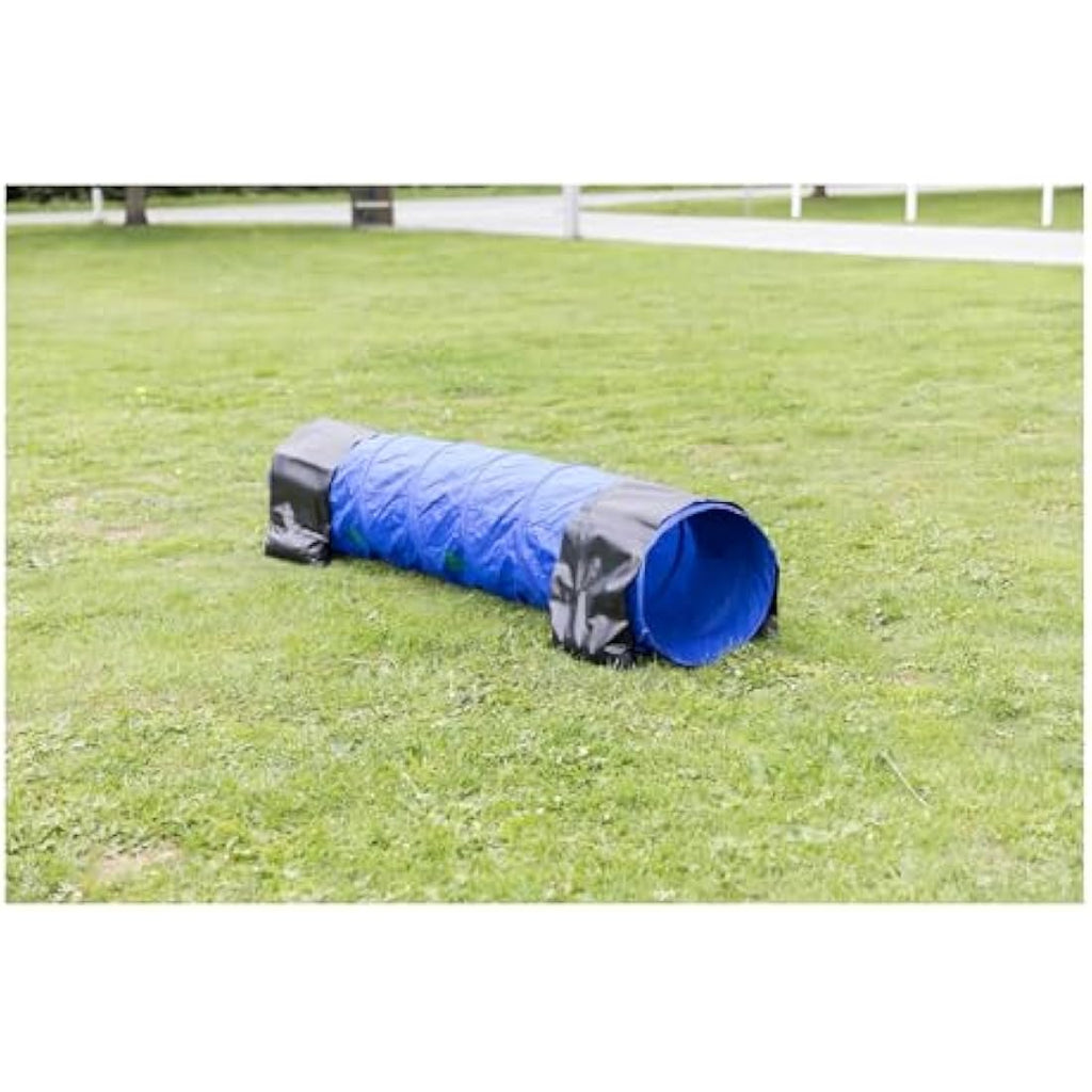 Trixie Dog Agility Training Tunnel - 5m Large Outdoor Obstacle, Blue