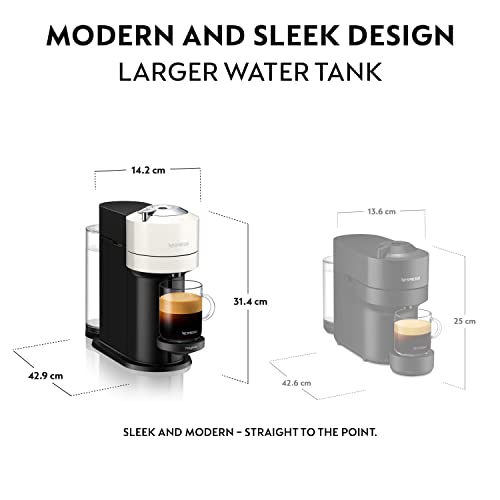 Nespresso Vertuo Next Coffee Machine by Magimix | Contrast White