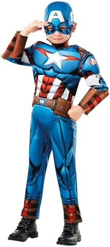 Marvel Captain America Deluxe Kids Costume – Avengers Superhero Outfit