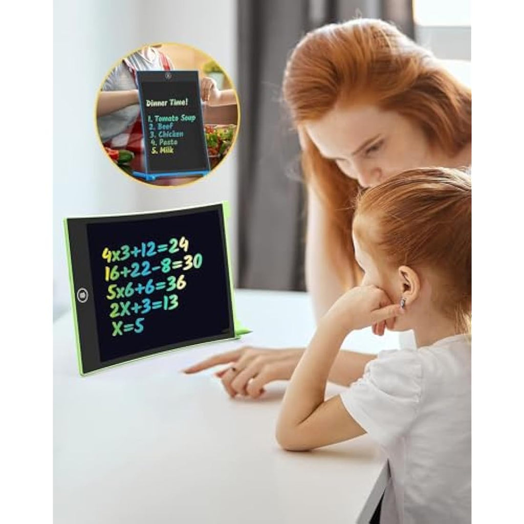TECJOE 2-Pack LCD Writing Tablet | 8.5 Inch Colorful Doodle Board for Kids