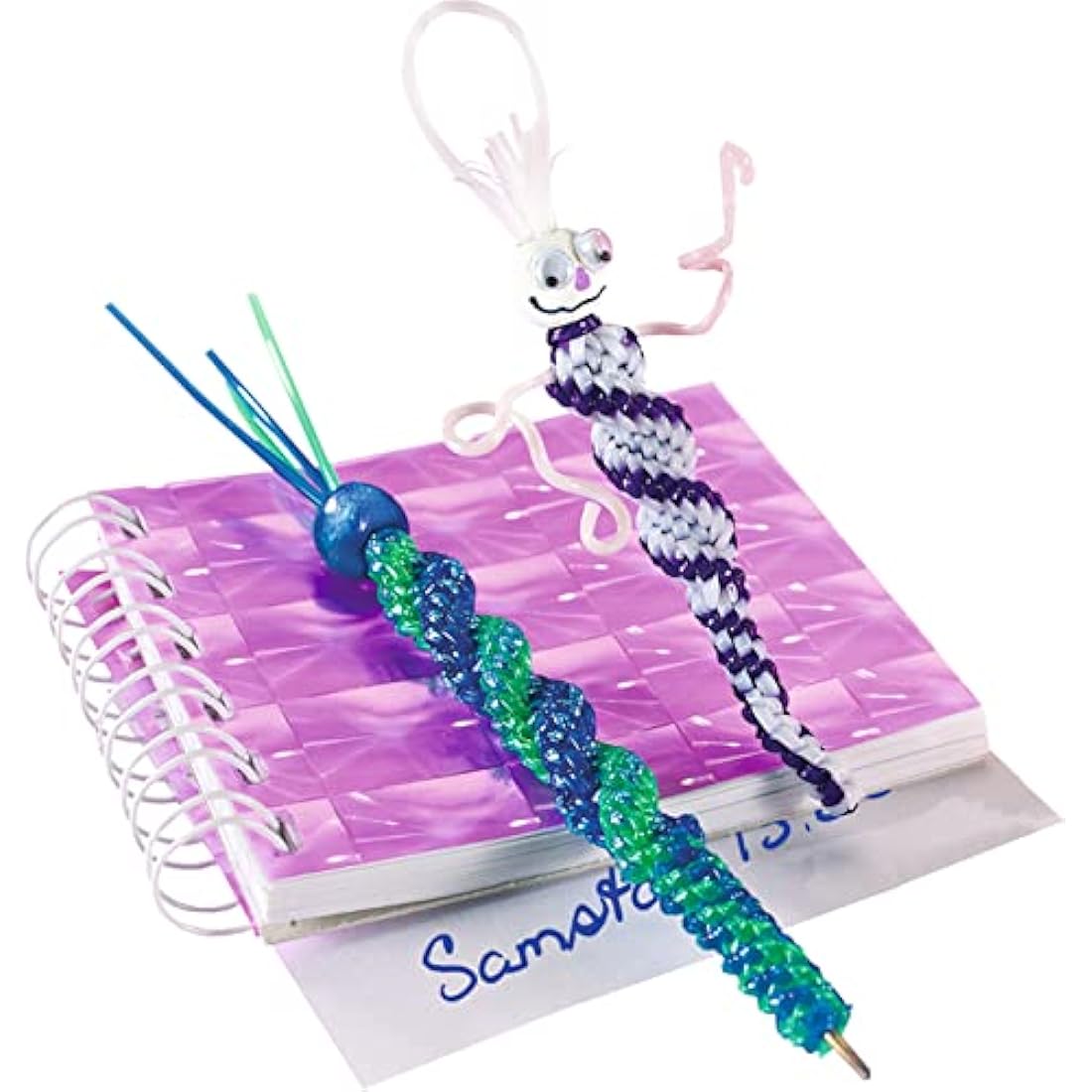 Folia Bringmann Transparent Braiding Cords with Glitter - 50 Pieces