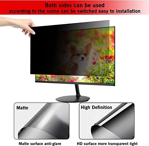 PYS 24 Inch Computer Privacy Screen Filter | Anti-Glare 16:9 Widescreen