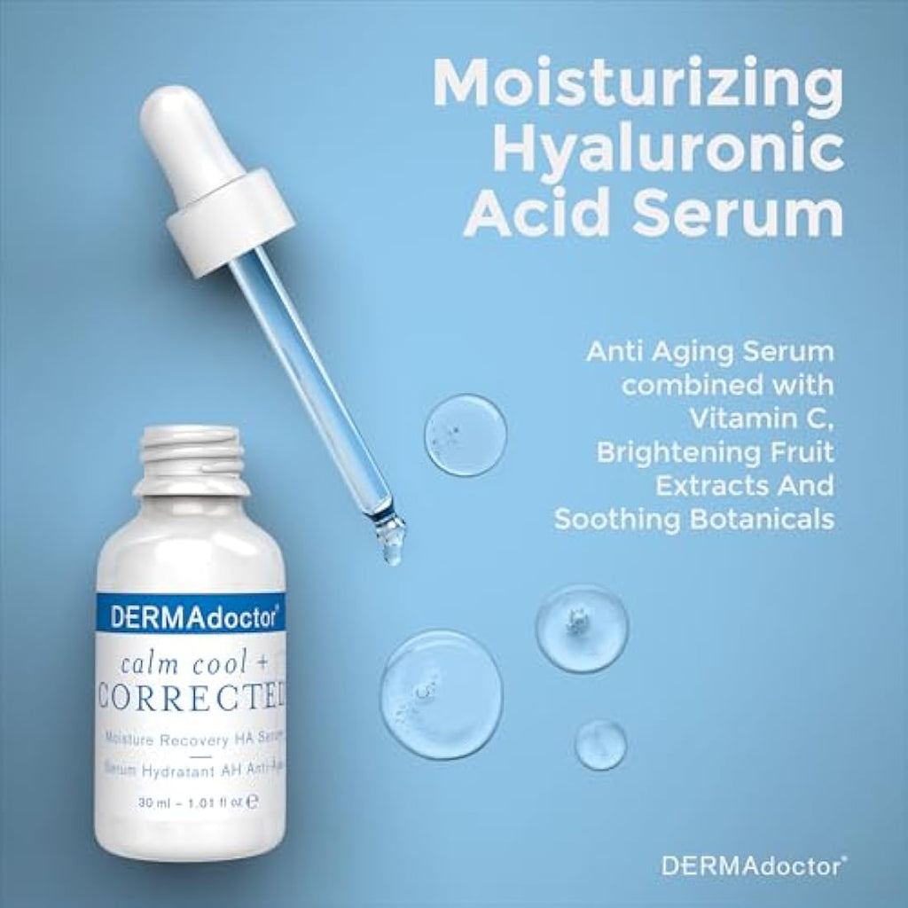 DERMAdoctor Calm Cool + Corrected Hyaluronic Acid Serum for Sensitive Skin