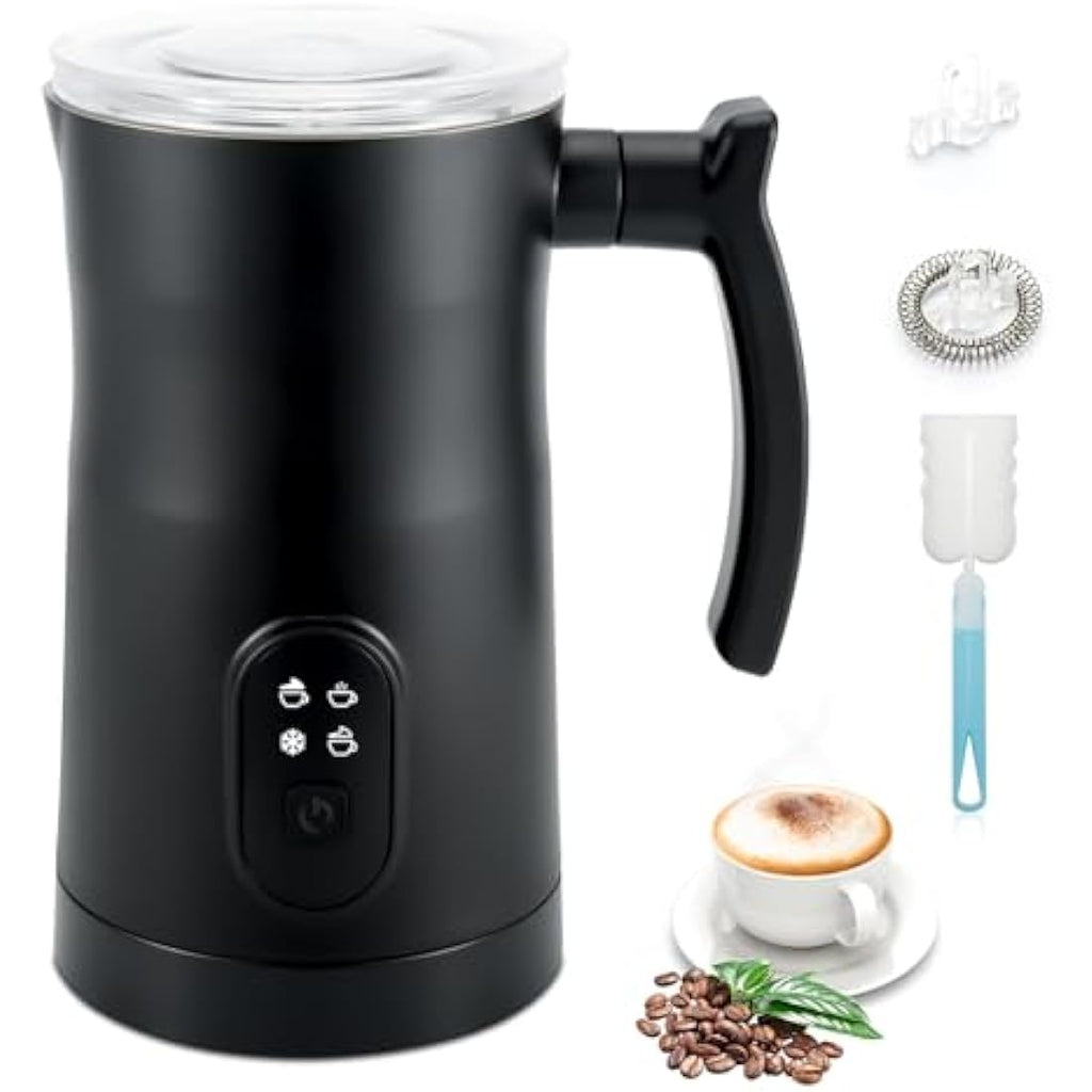 Qeelin 4-in-1 Electric Milk Frother | 350ml Stainless Steel Steamer