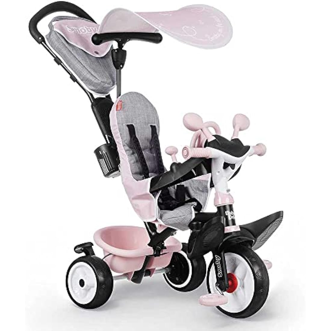 Tricycle Évolutif Smoby Baby Driver Plus – Vélo Enfant Rose