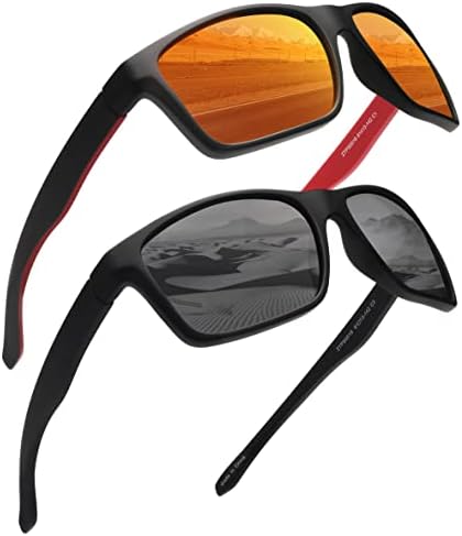Polarized Wrap Around Sport Sunglasses for Cycling & Fishing