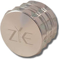 ZYE Herb Grinder – 2.5 Inch 4-Piece Aluminium Mill with Storage - Silver